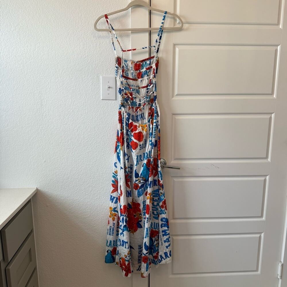 Farm Rio Sleeveless Smocked Printed Dress - Picture 7 of 11